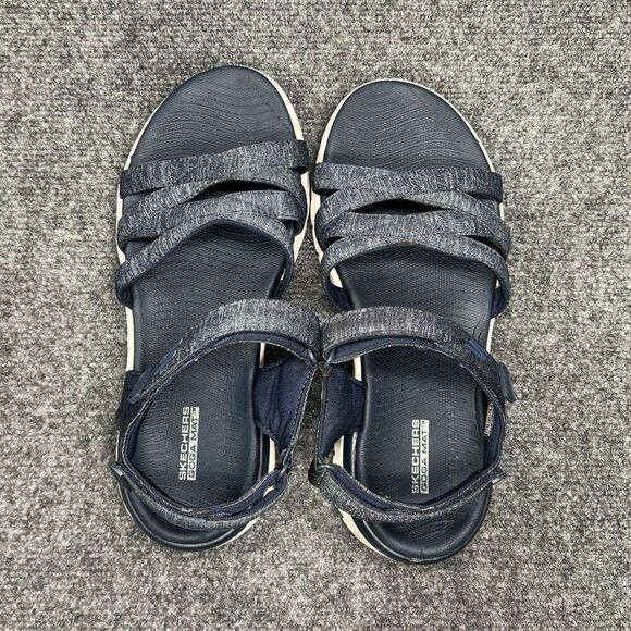 Skechers On The Go Flex-Finest Sandals Women's 8W Blue Athletic Active Outdoor - Picture 8 of 13